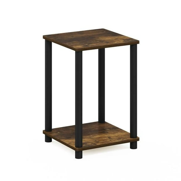 Turn-N-Tube Haydn End Table, Amber Pine & Black