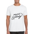 thumbnail image 1 of Turn Negativity Into Creativity Positive Motivation Art T-Shirt, for men & women, up to size 5XL, 1 of 3