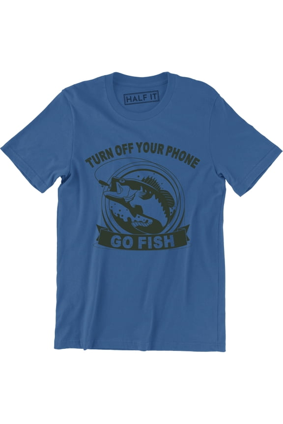 Turn Off Your Phone Go Fish - Funny Work Meme Men's T-Shirt
