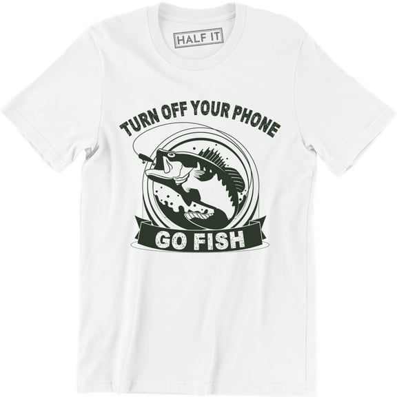 Turn Off Your Phone Go Fish - Funny Work Meme Men's T-Shirt
