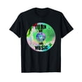 thumbnail image 1 of "Turn On the Music" T-Shirt Men Women Unisex Retro Vintage Tee Music Lover Gift, 1 of 5
