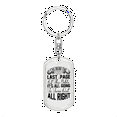 thumbnail image 1 of Turn Out Alright Stainless Steel or 18k Gold Premium Swivel Dog Tag Keychain, 1 of 8