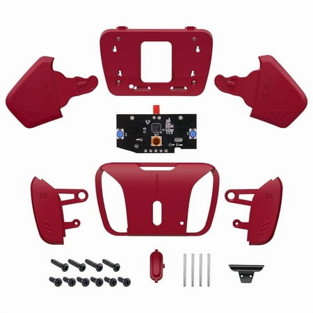 Turn RISE to RISE4 Kit – Redesigned Volcanic Red K1 K2 K3 K4 Back Buttons Housing & Remap PCB Board for eXtremeRate RISE & RISE4 Remap kit for PS5 Controller - Without Other Accessories