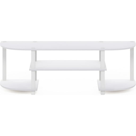 Turn-S-Tube Wide TV Entertainment Center, White