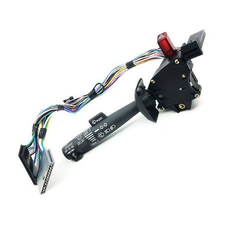 Turn Signal Combination Switch - Cruise Control, Wipers - Compatible with 1995 - 1999 Chevy C1500 With Tilt Steering Wheel 1996 1997 1998