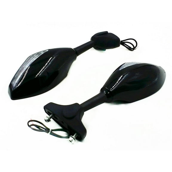 Turn Signal Integrated Fairing Mount Racing Sport Bike Rear View Rearview Side Mirror for Triumph Ducati Kawasaki Suzuki GSXR Hayabusa Honda CBR CBF Yamaha Sport Street Bike