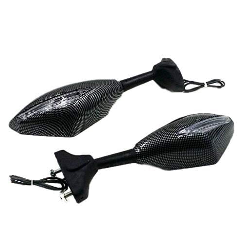 Turn Signal Integrated Fairing Mount Racing Sport Bike Rear View Rearview Side Mirror for Triumph Ducati Kawasaki Suzuki GSXR Hayabusa Honda CBR CBF Yamaha Sport Street Bike