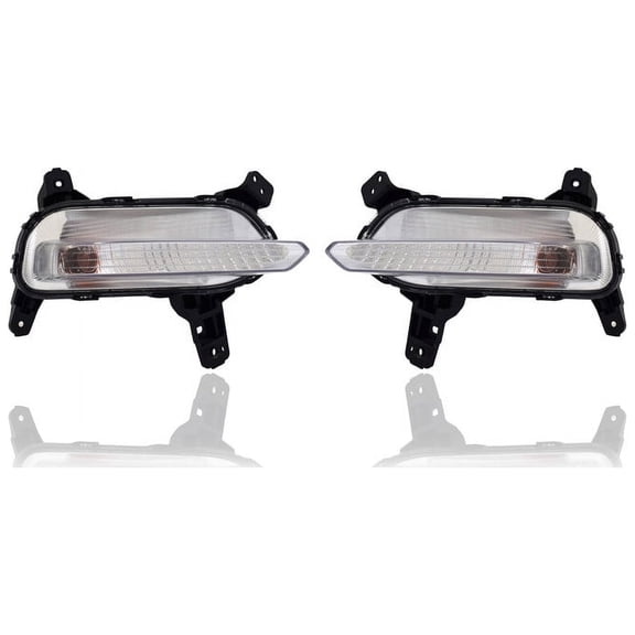 Turn Signal Light Assembly - Compatible/Replacement for '19-21 Kia Forte Sedan - Front - Pair, Left Driver + Right Passenger Set - 92304M7000, 92303M7000