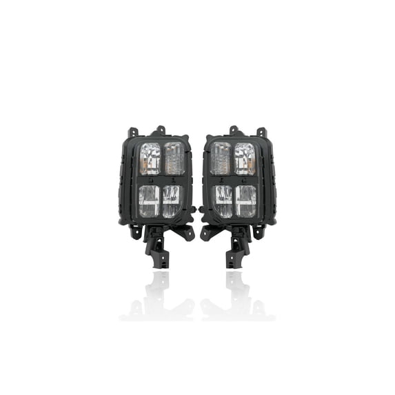Turn Signal Light Assembly - Compatible/Replacement for '20-22 Mitsubishi Outlander Sport/RVR - Front, LED With Fog Lamp - Pair, Left Driver + Right Passenger Set - 8315A084, 8315A083