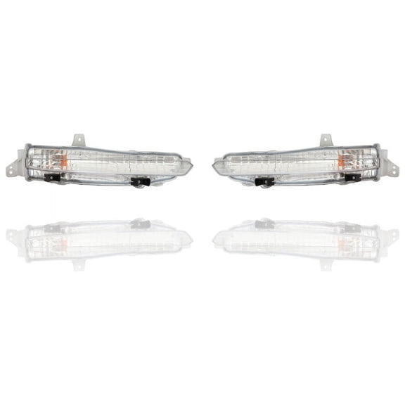 Turn Signal Light Assembly - Compatible/Replacement for '19-21 Honda Pilot - Pair, Left Driver + Right Passenger Set - 33300TG7A21, 33350TG7A21 CAPA