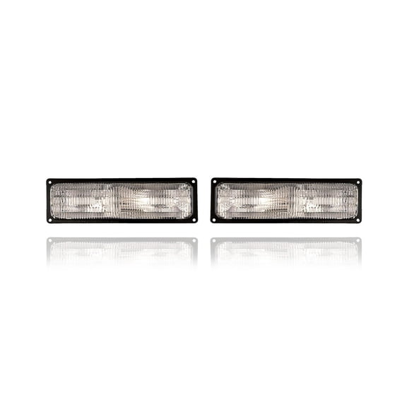Turn Signal Light - Compatible/Replacement for '94-02 Chevrolet GMC Pickup, 94-00 Blazer/Tahoe/Yukon/Suburban - Composite - Pair, Left Driver + Right Passenger Set - 5976838, 5976837 CAPA