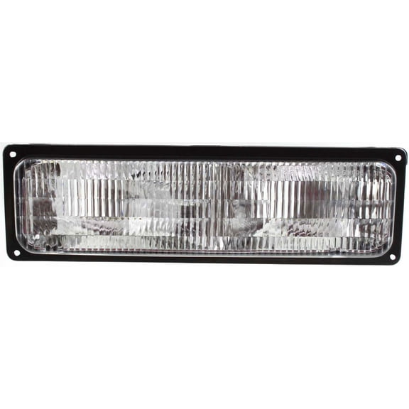 Turn Signal Light Compatible with GMC C/K FULL SIZE P/U 1994-2002 RH Lens and Housing with Composite Head Lamps