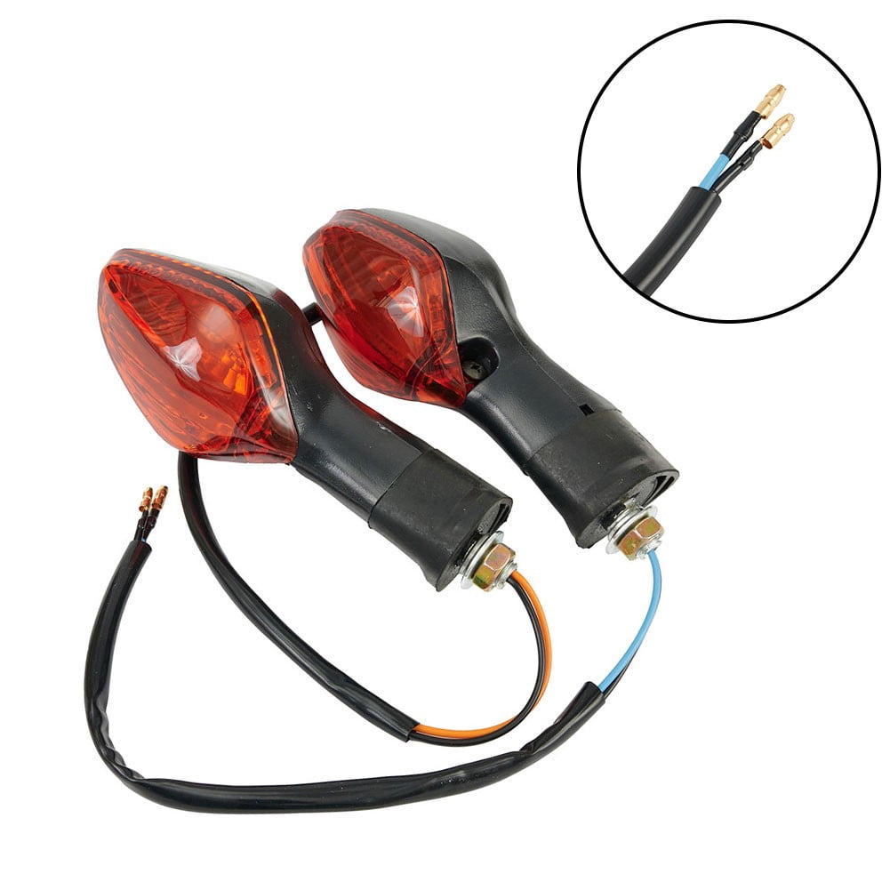 Clignotants LED Pour Moto CB500X, CB500F, CBR600RR, NC700, Etc. - 2 Paires, Transparents, 12V - 2