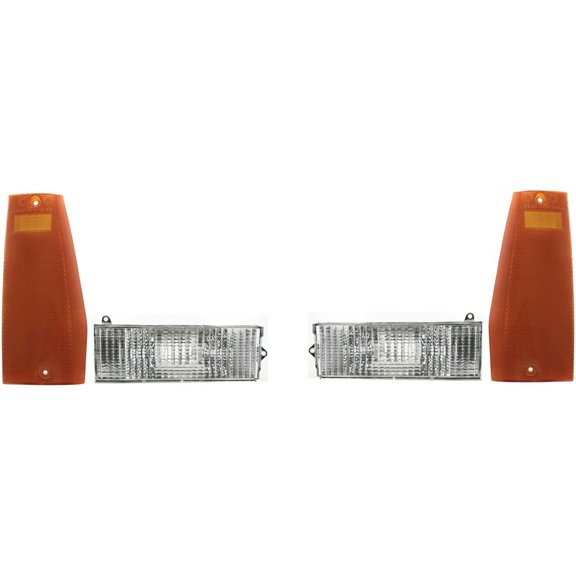 Turn Signal Light Kit For Cherokee Comanche Wagoneer Front Left and Right 4Pc