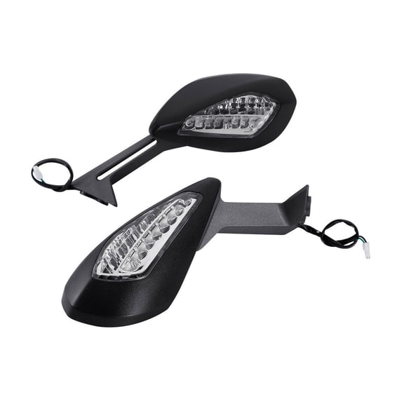 Turn Signal Light Mirrors for Ducati Panigale Models - Left and Right Mirrors with Integrated Turn Signals