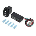 Turn Signal Rocker Switch LED Waterproof Anti Shock 240W Motorcycle LED