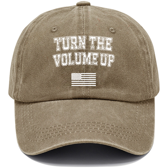 Turn The Volume Up Cap, Turn The Volume Up Hat, Unisex-Adult Baseball Cap