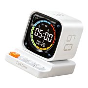 Turn Timer Cube with Countdown & Clock Mode Retro Styles Digital Timer Ideal for Work Area Or Kitchen Tasks