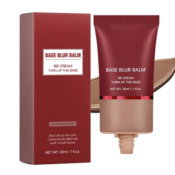 Turn Up the Base Blurring Foundation, Light & Thin Not Easy To Take Off Makeup Concealer Liquid 30ml