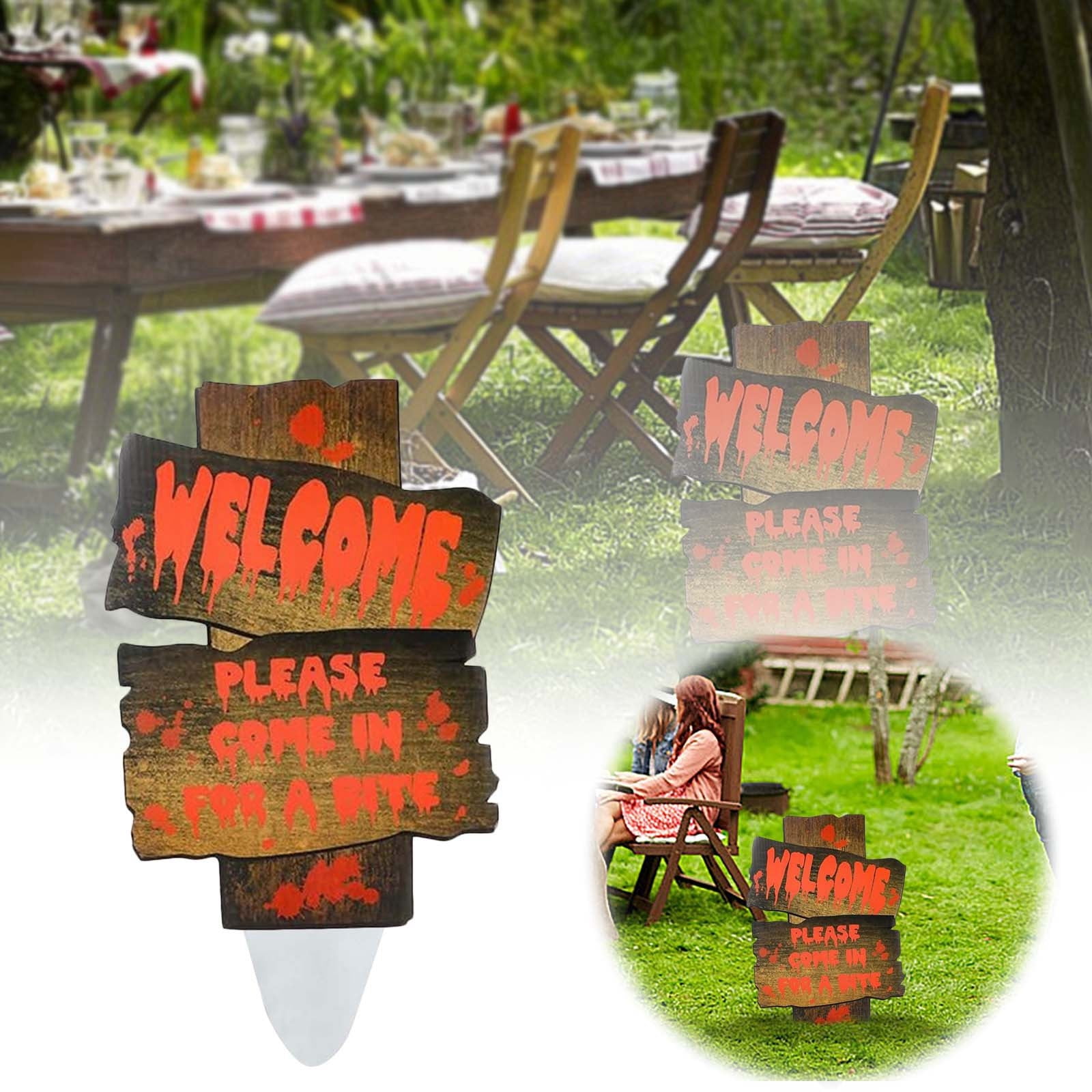 "Turn Your Garden Into A With Yard Decor" Large Metal Outdoor Signs