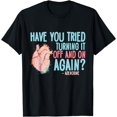 thumbnail image 1 of Turn it off and on again Adenosine Cardiac Nurse T-Shirt, 1 of 4