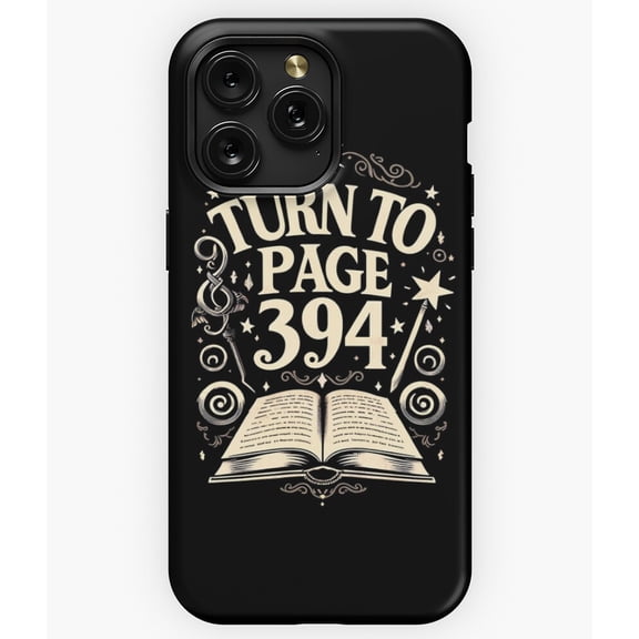 Turn to Page 394 Severus Snape Harry Potter A8582 Phone Case for iPhone 11 to 17 Pro Max