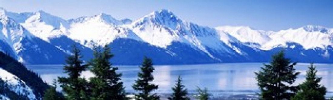Turnagain Arm Girdwood AK USA Canvas Art - Panoramic Images (15 x 5)