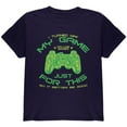 thumbnail image 1 of Turned Off My Game For This Youth T Shirt Navy Youth X-SM, 1 of 1