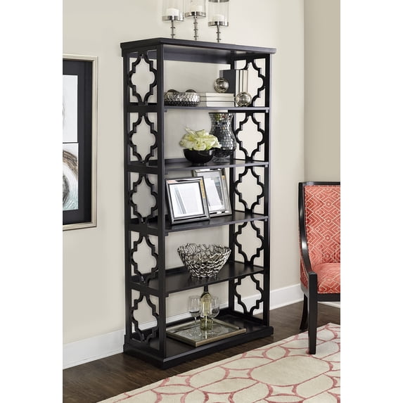 Turner 5-Tier Standard Bookshelf, Black