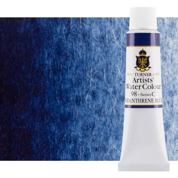 Turner Concentrated Professional Artists' Watercolor Paint 15ml Tube - Indanthrene Blue