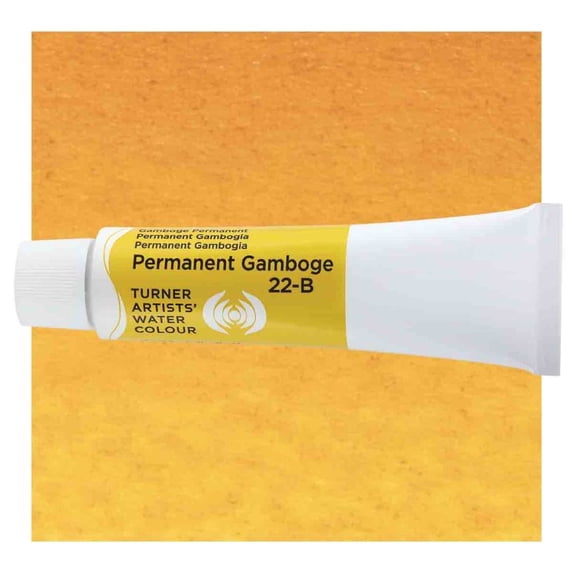 Turner Concentrated Professional Artists' Watercolor Paint 15ml Tube - Permanent Gamboge