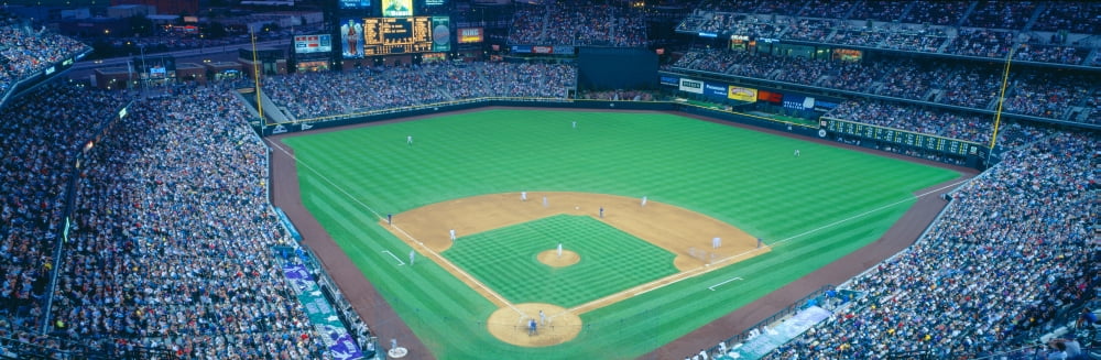 Turner Field at night World Champion Braves Atlanta Georgia Canvas Art - Panoramic Images (27 x 9)
