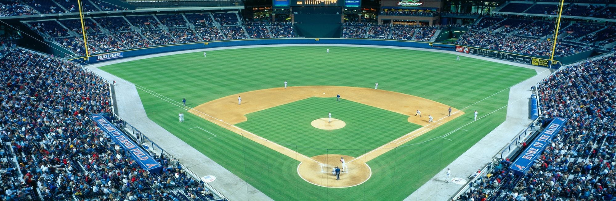 Turner Field at night World Champion Braves Atlanta Georgia Canvas Art - Panoramic Images (27 x 9)