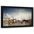 thumbnail image 1 of Joseph M.W. Turner 14x11 Black Modern Wood Framed Wall Art Titled - Canal Della Giudecca, Venice, 1 of 6