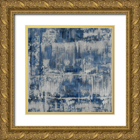Turner, Justin 26x26 Gold Ornate Wood Framed with Double Matting Museum Art Print Titled - Fully Committed