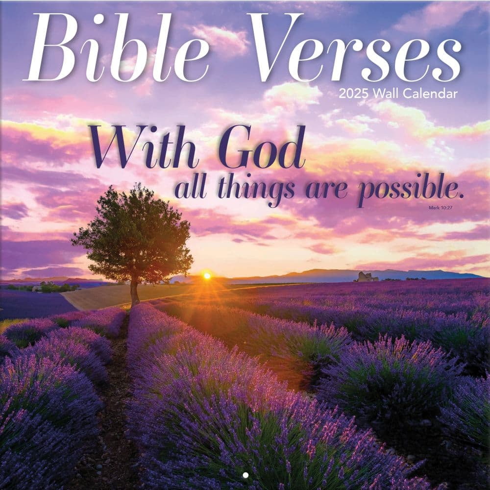 Turner Licensing, Bible Verses Photo 2025 Wall Calendar