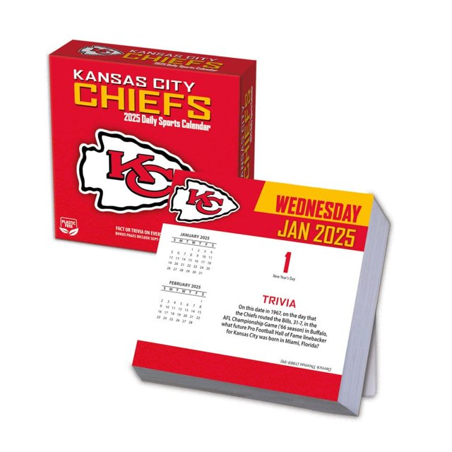 Turner Licensing, NFL Kansas City Chiefs 2025 Desk Calendar