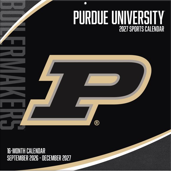 Purdue Boilermakers 2027 Team Wall Calendar (12- x 12-)