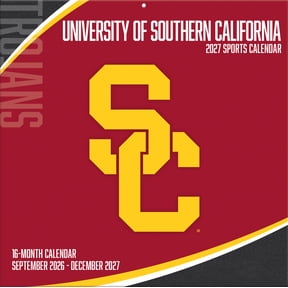 USC Trojans 2027 12- x 12- Team Wall Calendar