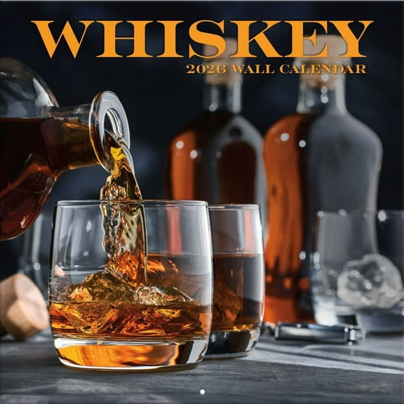 Turner Licensing, Whiskey Photo 2026 Wall Calendar, 12'' X 12'', 12-Month Calendar with Stapled Binding