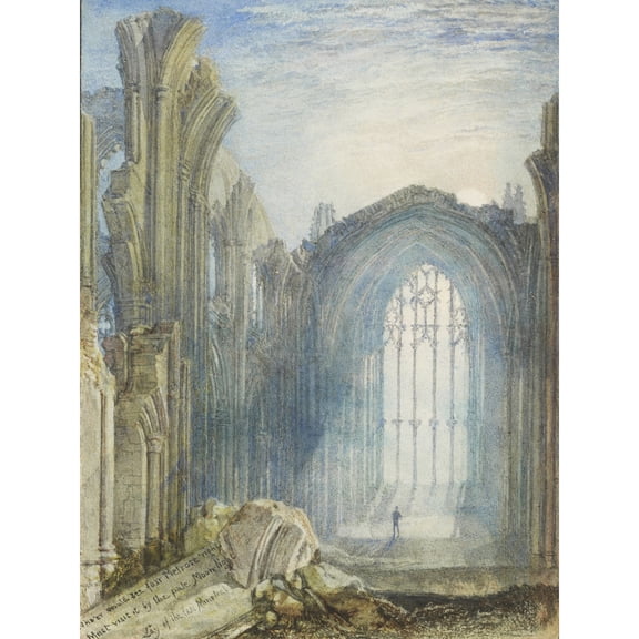 Turner Melrose Abbey 1822 Painting Extra Large XL Wall Art Poster Print