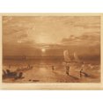 thumbnail image 1 of Turner Mildmay Sea Piece Annis Easling Engraving Extra Large XL Wall Art Poster Print, 1 of 3