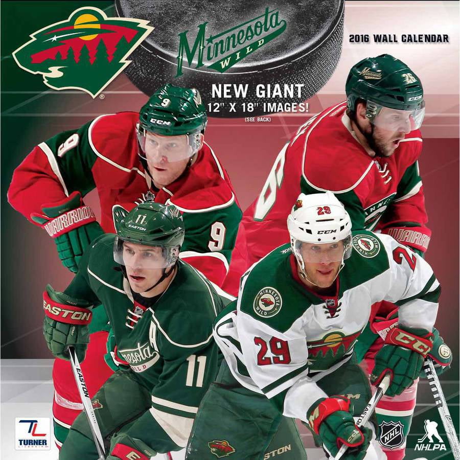 Turner Minnesota Wild 2016 12" x 12" Team Wall Calendar