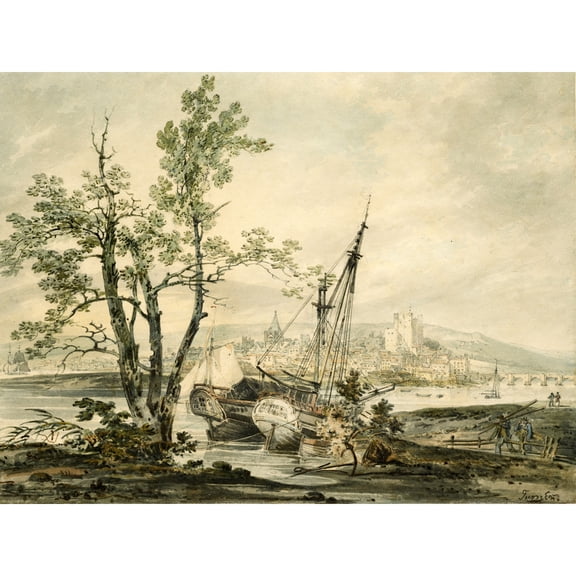 Turner Rochester 1793 Painting Extra Large XL Wall Art Poster Print
