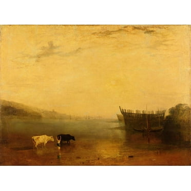 Turner "Teignmouth Harbour" (1812) Glossy Poster