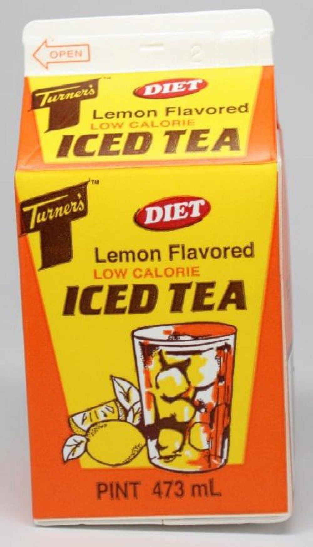 Turner's Low Calorie Lemon Flavored Iced Tea, 1 Pint