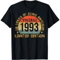 thumbnail image 1 of Turning 30 Birthday Decorations Men 30th BDay 1993 Birthday T-Shirt, 1 of 3