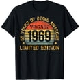 thumbnail image 1 of Turning 55 Birthday Decorations Men 55th BDay 1969 Birthday T-Shirt, 1 of 3