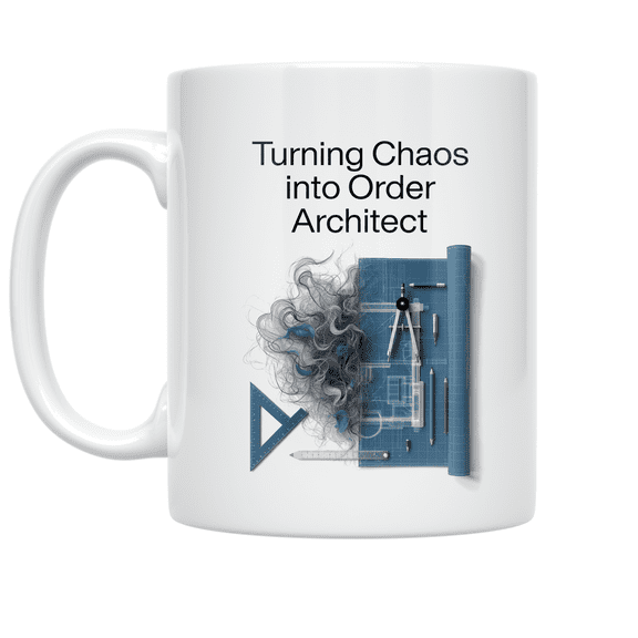 Turning Chaos into Order Architect - Architect Enthusiast - 11 oz Ceramic Coffee Mug