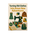 thumbnail image 1 of Turning Old Clothes Into Brave New Adventures - Sustainable Fashion Enthusiast - 13x19 Poster Print, 1 of 4
